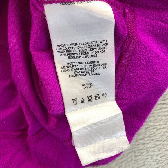 Columbia Womens Fleece Jacket Large Hooded Pink Pullover Outdoors Casual Cozy - Picture 8 of 13